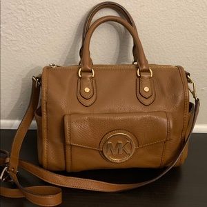 Michael Kors Margo Pebbled leather satchel